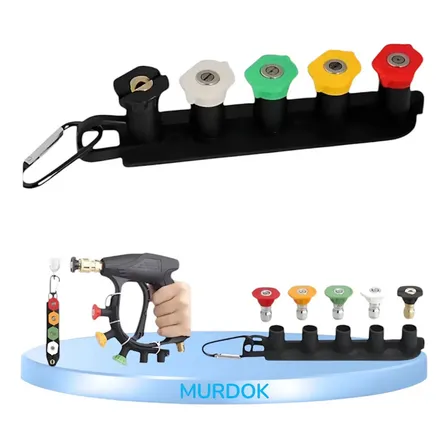 Kit Suporte + 5 Bicos Lavadora Alta Pressao Engate Rapido