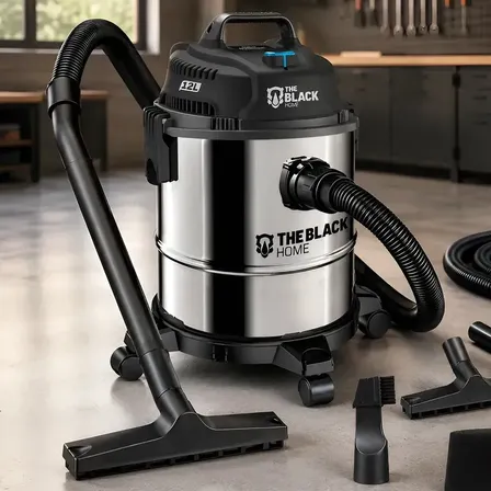 Aspirador De Pó E Água Turbo 12 Litros Inox The Black Tools Prateado 127v