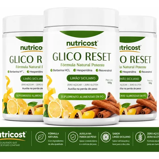 Suplemento Glico Reset Glicose Natural em Pó 150g