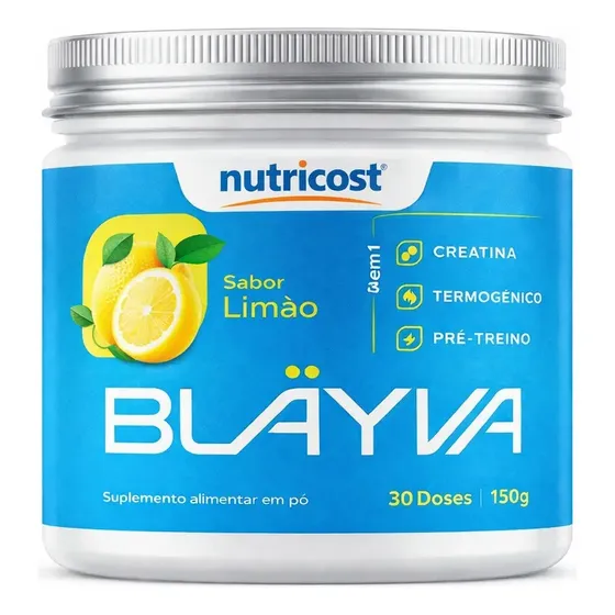 1 Blayva 150g Silicone Natural E Termogênico Sabores Limão