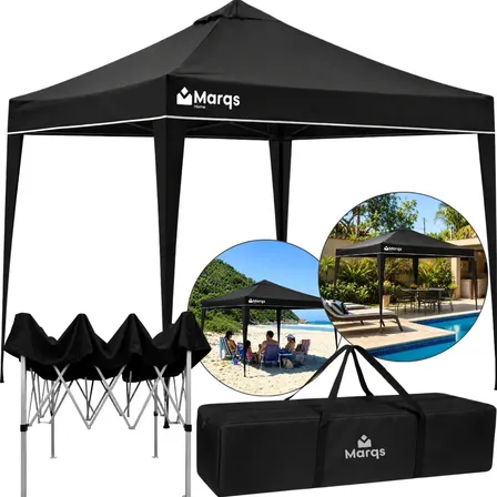 Gazebo Articulado Marqs Home 3x3m, Tenda Impermeável com Proteção UV e Estrutura de Aço