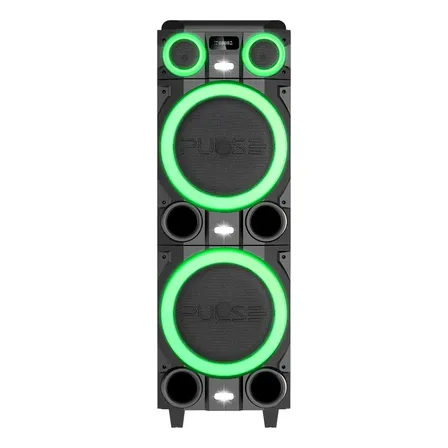 Caixa de som torre Pulse Sp518 Bluetooth / LED - 2000w cor preto
