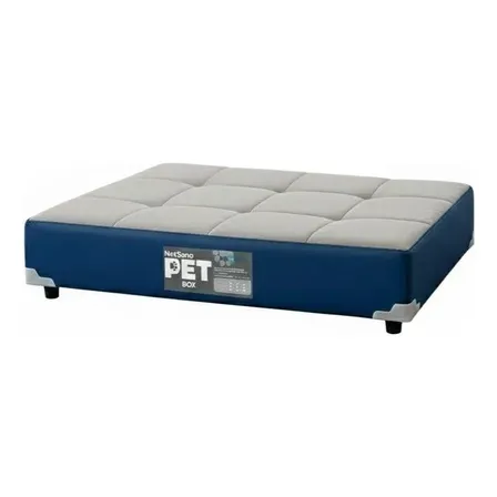 Cama Pet Netsono Cinza/azul 100x80x19cm