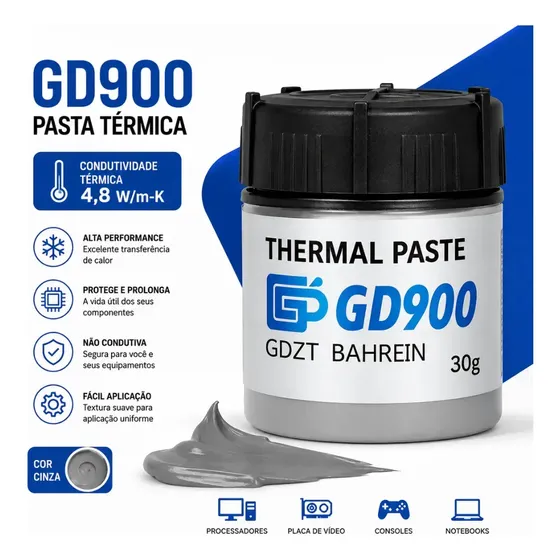 Pasta Térmica Gd900 30g Alta Performance Para Ps4 Ps5 Ps3 Xbox Pc Notebook Bahrein
