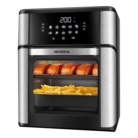 Fritadeira Air Fryer Forno Oven 12l Mondial Afon-12l-bin Preto 127v