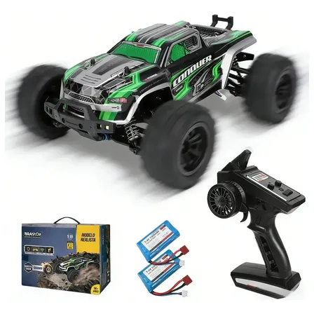 Carrinho Controle Remoto Conquer Scy16102 50km 4x4 Automode Livre 2 x Baterias | Funciona Vários Veículos Simultaneamente Sem Interferência | Presente de Dia dos Pais -k888