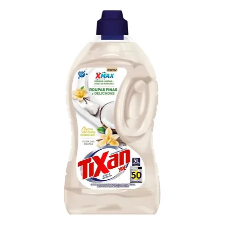 Lava Roupas Líquido Tixan Ypê 3 Lt Coco E Baunilha