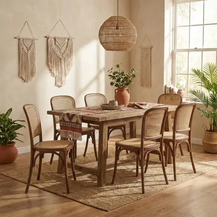 Kit 6 Cadeiras Amis Rattan Polipropileno Nuvo Decor Estrutura Da Cadeira Terracota