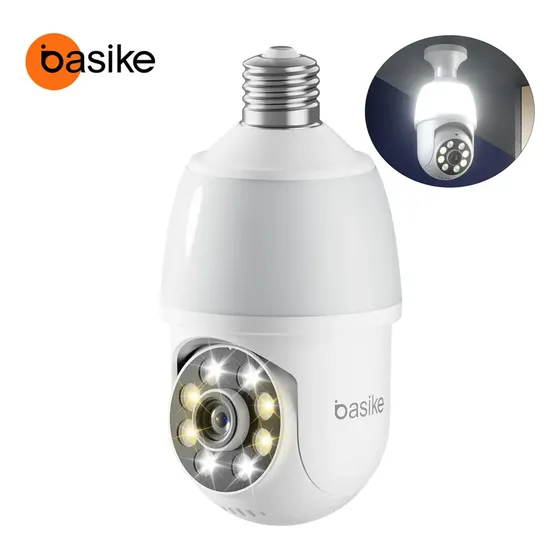 2026 Câmera Lâmpada Inteligente Seguranca Wifi Interna/Externa com Luz LED, PTZ 360° Full HD 1080p, APP ICSEE Soquete E27 com Visão Noturna Áudio Bidirecional Câmera Residencial Ip66 À Prova D&quotágua