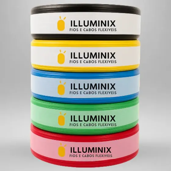 Cabo Flexível 1,5 Mm² Illuminix Rolo Com 100 Metros 750v Vermelho