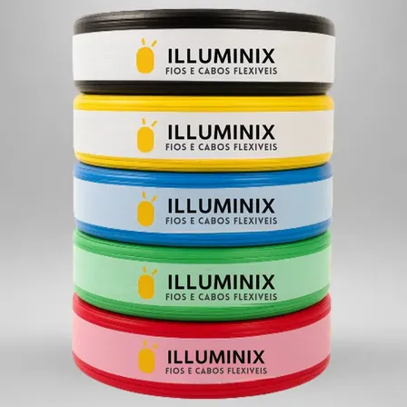 Cabo Flexível 1,5 Mm² Illuminix Rolo Com 100 Metros 750v Amarelo