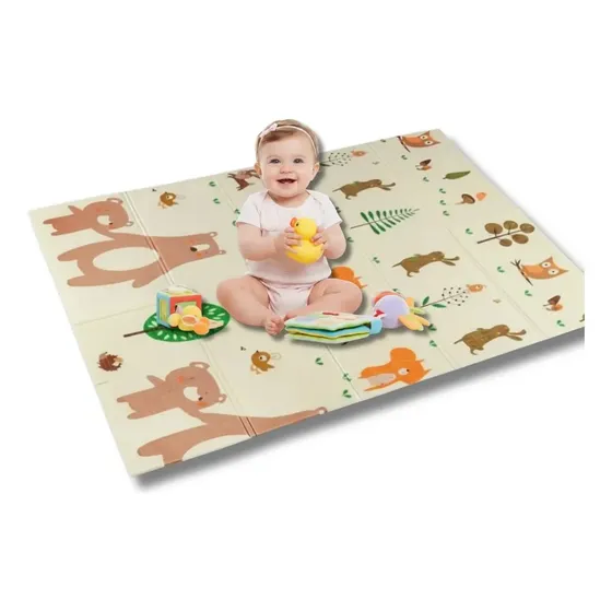 Tapete Infantil Sensorial Dobrável Atividade Tummy Time Bebe