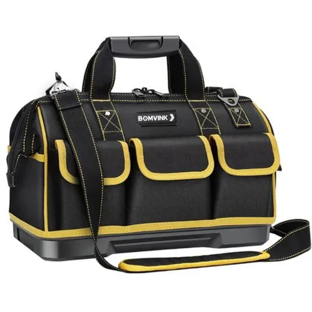 Bolsa Mala Grande Para Ferramentas Com Alça Fundo Rígido 20 Polegadas Eletricista Marcenaria Mecânico Refrigeração Maleta Mala Resistente