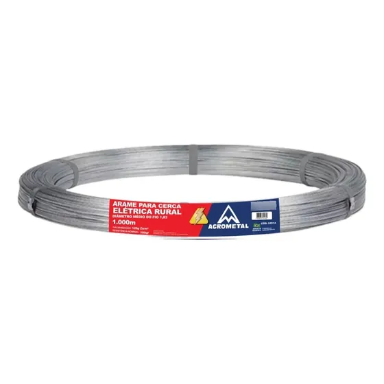 Arame Cerca Elétrica 1,83mm Fio 15 250kgf 1000m Agrometal