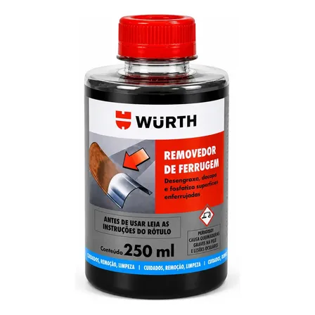 Removedor De Ferrugem Limpa Chassi Desengraxante Wurth 250ml Verde-escuro
