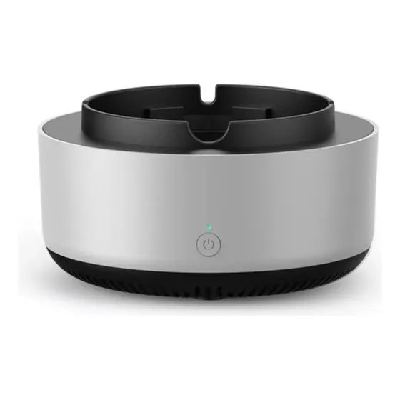 Cinzeiro Inteligente Com Purificador De Ar Multifuncional Cinza