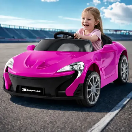 Carro Elétrico Infantil Esportivo Rosa 6v Controle Remoto Rosa 127/220v