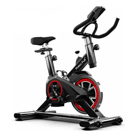 Bicicleta Ergométrica Academia Spinning Preto E Vermelho - Polex Full Training