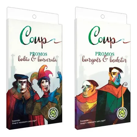 Jogo Kit Coup Promo Burguês E Benfeitor + Promo Bufão E Burocrata. 2ª Ediçãogrok Em Português