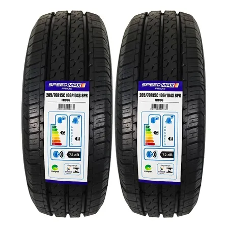 Kit 2 Pneus De Carga Speedmax Prime 205/75r16c Frd96 8 Lonas