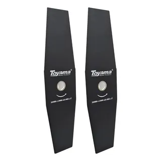Lâminas P/ Roçadeira 2 Pontas 350mm Aço 25,4mm Kit 2 Toyama