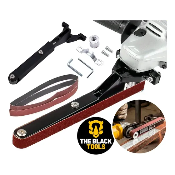 Adaptador Lixadeira Cinta 520x20mm Para Esmerilhadeira Multifuncional Com Rolamentos Duplos Tbyy05 The Black Tools