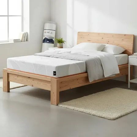 Colchão Solteiro Ortopédico Espuma D33 A Vácuo - Lucas Home Branco