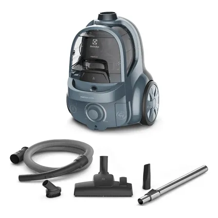 Aspirador De Pó Sem Saco Easybox Electrolux 1600w Silencioso Compacto Bocal Estofados Cabo Retratil Controle Velocidade Eas40 Azul-pretróleo Azul-petróleo 127v
