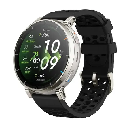 Smartwatch Amazfit Active 3 Premium A2559 Gps 4gb Prateado Preto