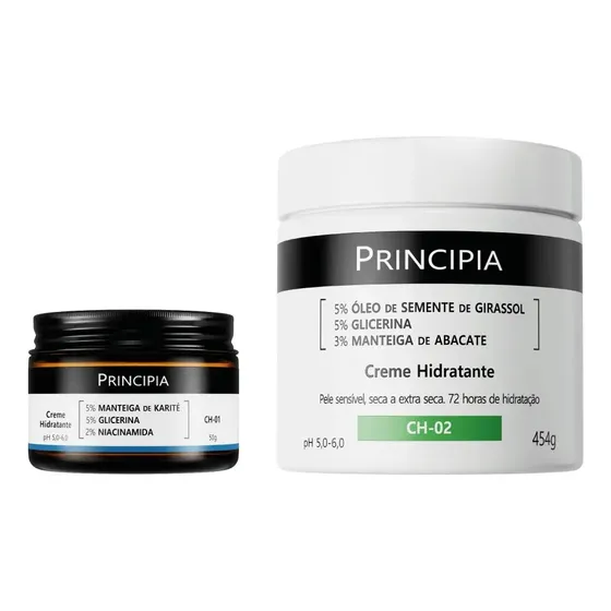 Principia Kit Cremes Hidratantes Rosto E Corpo Ch-01 + Ch-02 Seca Dia/noite