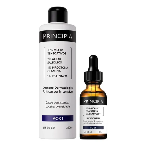 Principia Kit Shampoo Anticaspa + Sérum Capilar 60ml