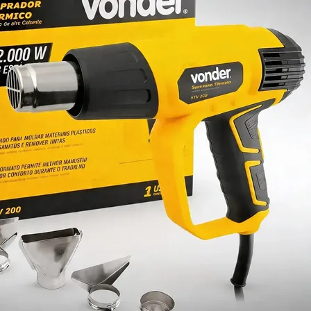Soprador Térmico Vonder 2000w Profissional Ar Quente 3níveis