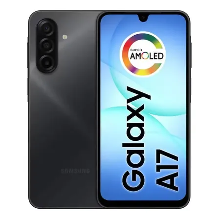 Smartphone Samsung Galaxy A17 4g Tela 6.7 128gb+4gb Ram Amoled Nfc Fabricação Nacional C/ Anatel Cor Preto