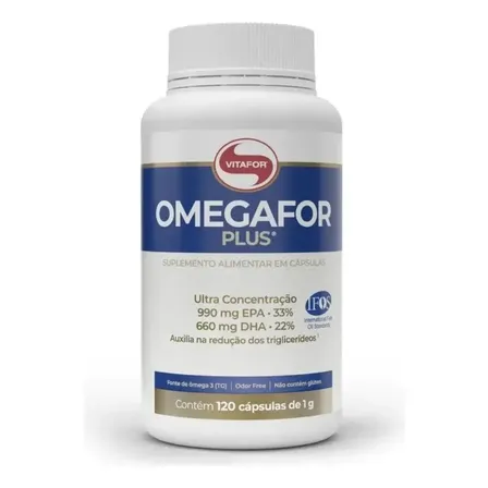 Vitafor Plus Ômega 3 Ômegafor Cápsula Sem Sabor