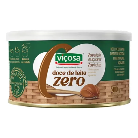 Doce De Leite Viçosa Zero Açucares E Lactose - 400g