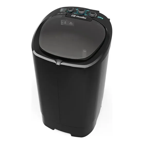 Tanquinho De Lavar Roupa Mueller 20kg Não Transborda Preto