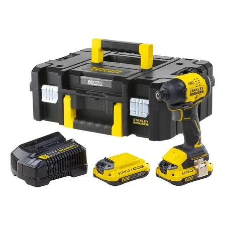 Paraf. Impacto 20v 2bat Maleta Sbi811d2t Stanley Amarelo E Preto 20