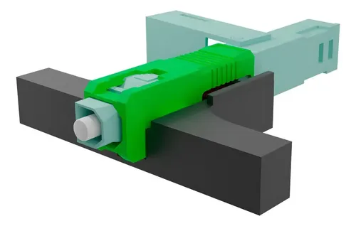 100 Pcs Conector Rápido Fast One Click Apc Verde Com Anatel - Link+