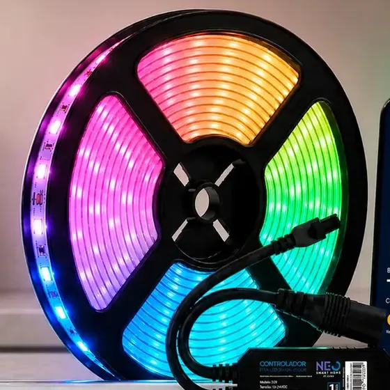 Fita Led Inteligente Zigbee 10w 5 Metros 2700K/6500K RGB Colorido 12v Cod: NEO001757-k002 Neo Avant
