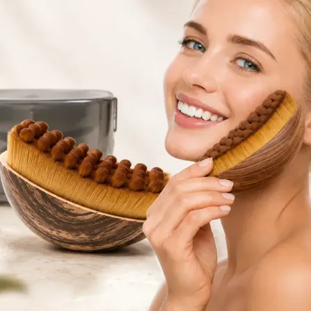 Escova Modeladora Facial Biomed Drenagem Linfática Alivia Reduz Inchaço