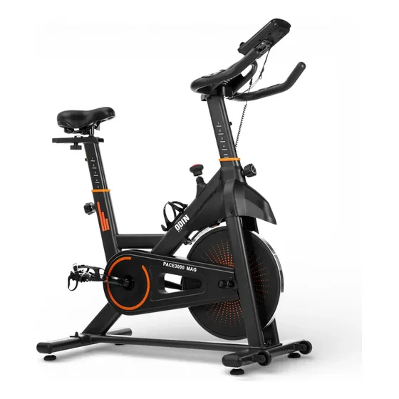 Bicicleta Ergométrica Magnética Para Spinning Odin Fit Roda De Inércia De 8kg Pace3000 Mag Preto