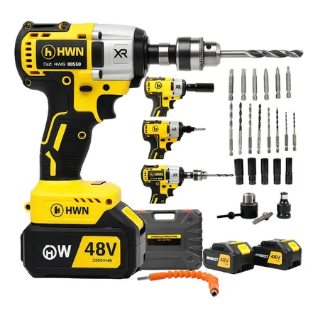 Chave De Impacto 48v 1/2' 2 Baterias Brushless Indob Amarelo 60