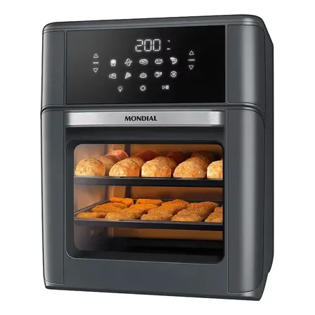 Fritadeira Air Fryer Oven Mondial Afon-12l-fg 12l Digital 20 Cinza 127v