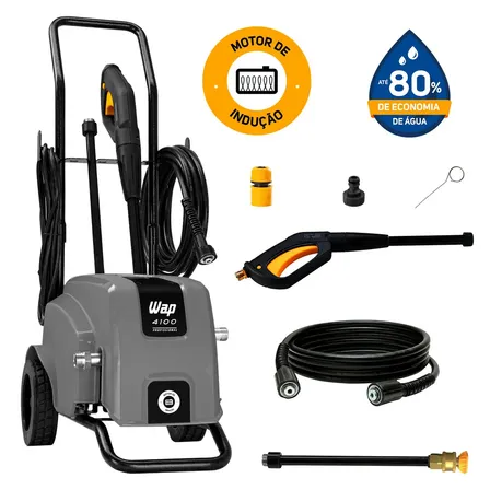 Lavadora De Alta Pressão Profissional Wap 4100 W2 500l/h Motor De Indução 2000psi 2200W 220V
