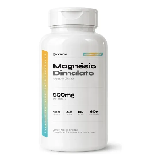Suplemento Magnésio Dimalato 600mg 120 Cápsulas Kyron