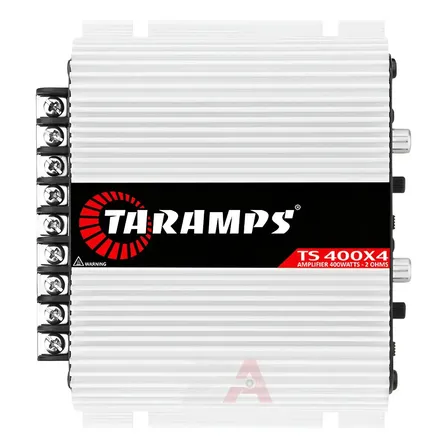 Taramps T400 2 Ohms 400w Rms 4 Canais Modulo Amplificador Prateado