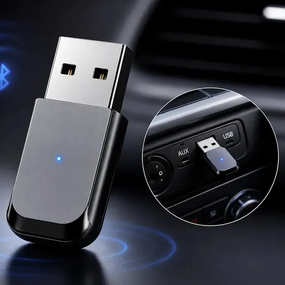 Adaptador Receptor Bluetooth Usb Carro Musica Chamada S/fio B Basto