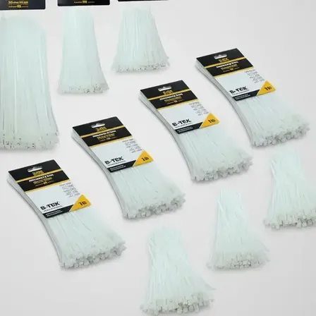 Kit 600 Abraçadeiras Nylon Enforca Gato Fita Cinta Plástica Branco
