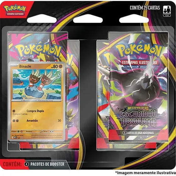 Blister Quadrúplo Pokémon ME05 Escuridão Absoluta