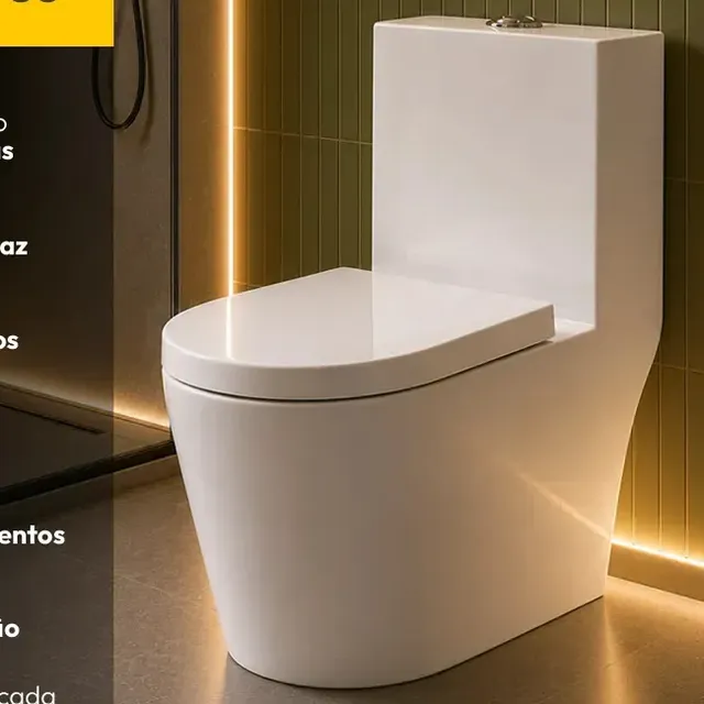 Vaso Sanitário Monobloco Orbit Completo Com Caixa Acoplada Privada Cerâmica Branca Cod: Alut020031 Alut By Avant